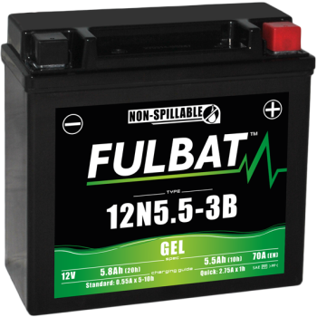 Akumulator Fulbat 12N5.5-3B GEL 12V 5.8Ah 55A P+
